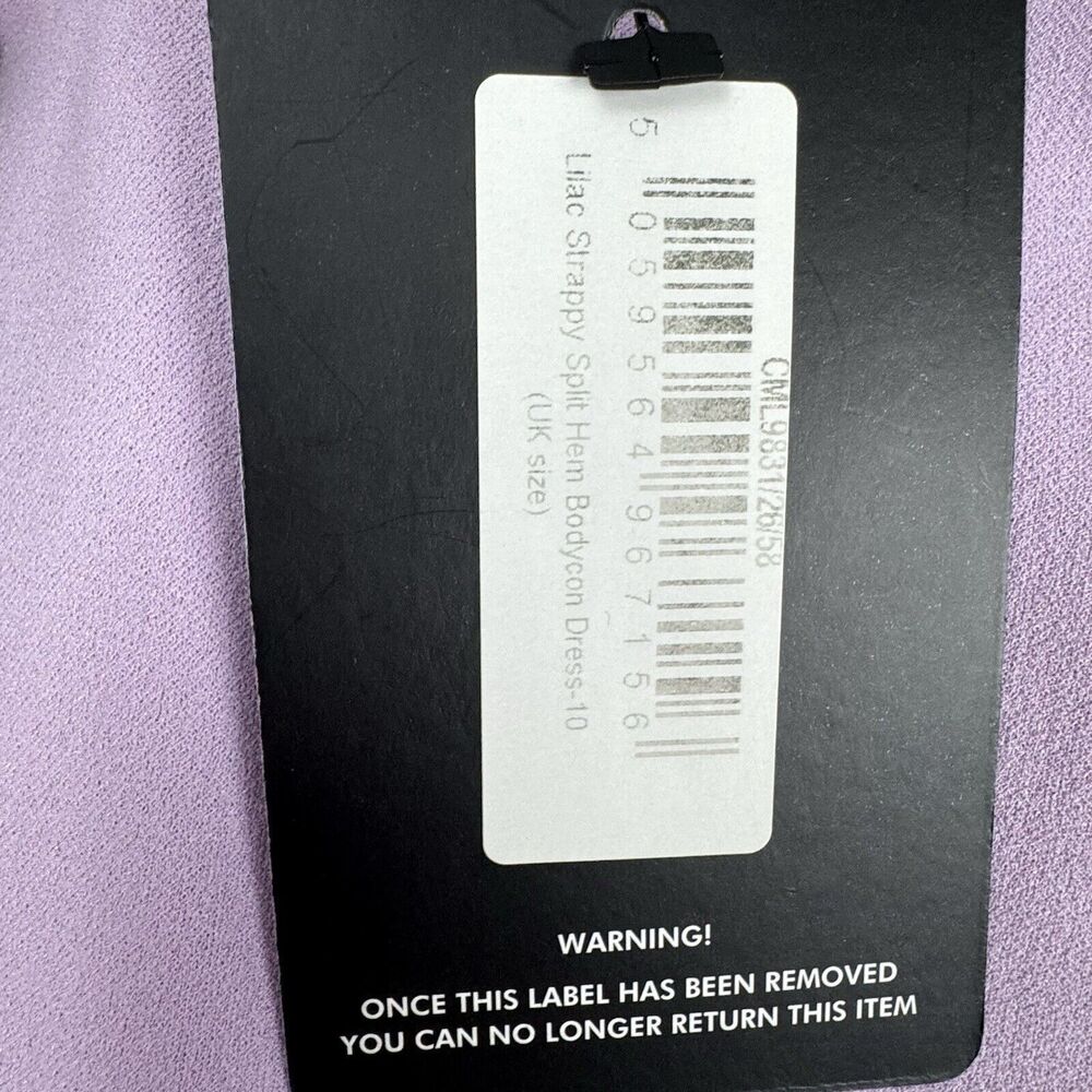 NWT Pretty Little Thing Casual Sexy Dress Woman Sz 6 Assymetrical - Picture 5 of 7